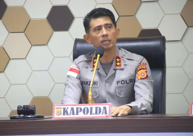 Kapolda Aceh Marzuki Ali Basyah membuka Rakernis Bidpropam Tahun Anggaran 2026 di Aula Machdum Sakti Polda Aceh, Kamis (26/02/2026). Foto: Humas Polri