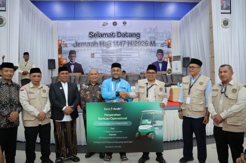 Penyerahan Buggy Car untuk Asrama Haji Kelas I Aceh, Rabu (6/5/2026) sore. Foto:Ist