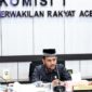 Ketua Komisi 1 Dewan Perwakilan Rakyat Aceh (DPRA), Tgk. Muharuddin. Foto: (Humas DPRA).
