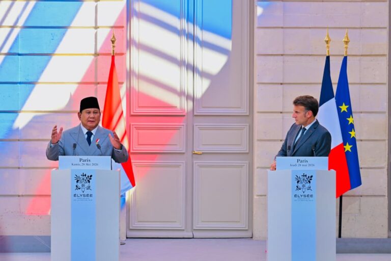 Presiden Republik Indonesia Prabowo Subianto melaksanakan kunjungan kenegaraan ke Istana Élysée, Paris, Prancis, pada Kamis, 28 Mei 2026.Foto: Dok Ist 