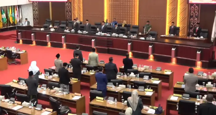 Suasana sidang paripurna DPRA.Foto:Dok Ist